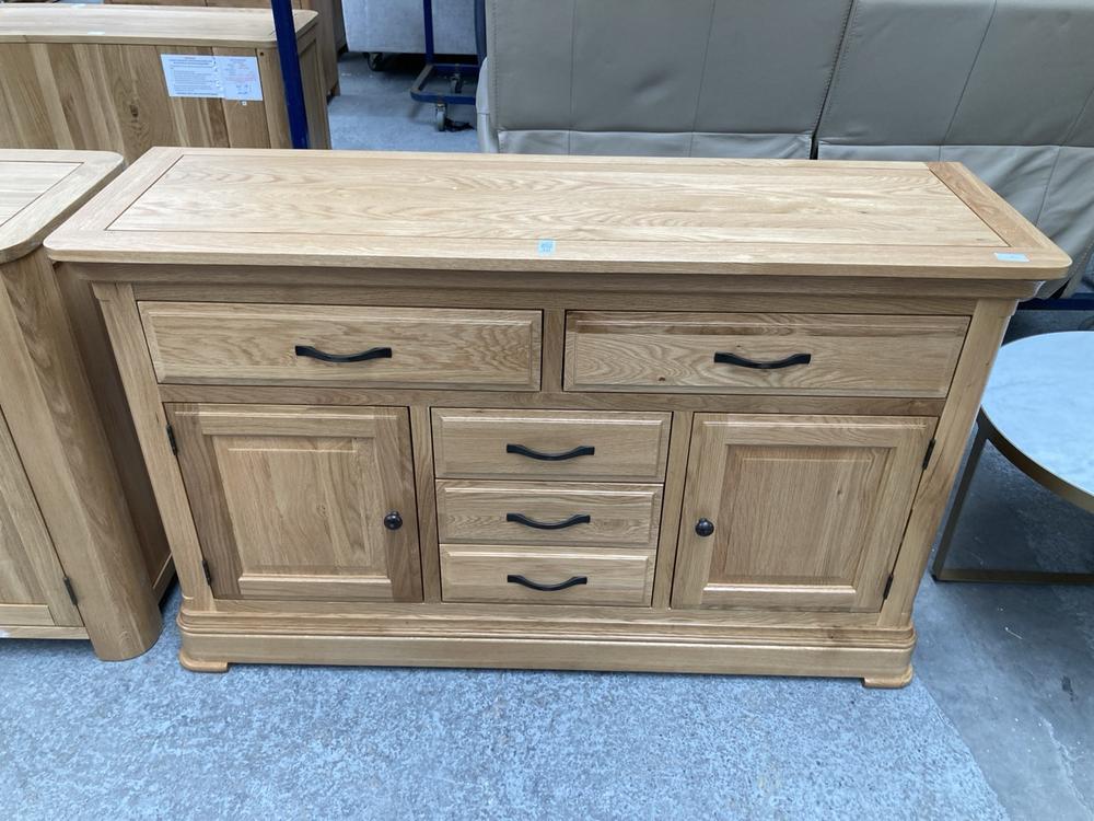 OAK FURNITURELAND CANTERBURY NATURAL SOLID OAK LAR