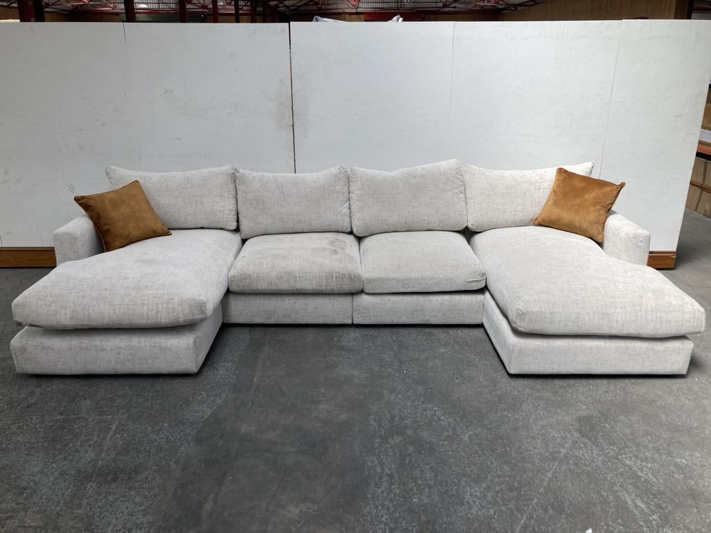 OAK FURNITURELAND MALVERN DOUBLE CHAISE END SOFA I