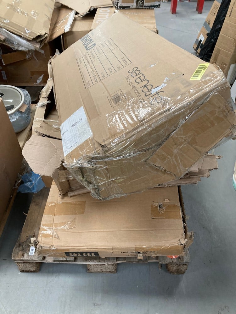 PALLET CONTAINING A VARIETY OF ITEMS, INCLUDING SE