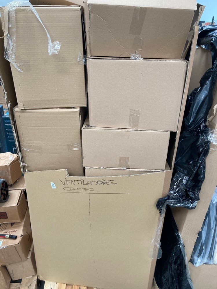 PALLET CONTAINING CECOTEC FANS, INCLUDING THE ENER