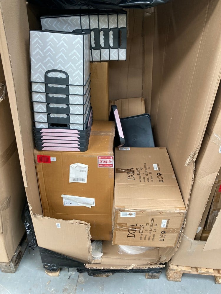 PALLET CONTAINING A VARIETY OF ITEMS, INCLUDING KI