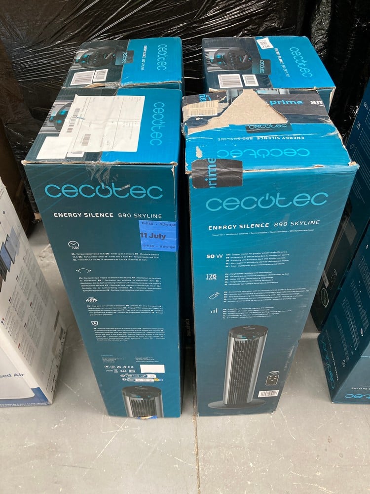4 X A RANGE OF CECOTEC COOLING TOWERS, INCLUDING T