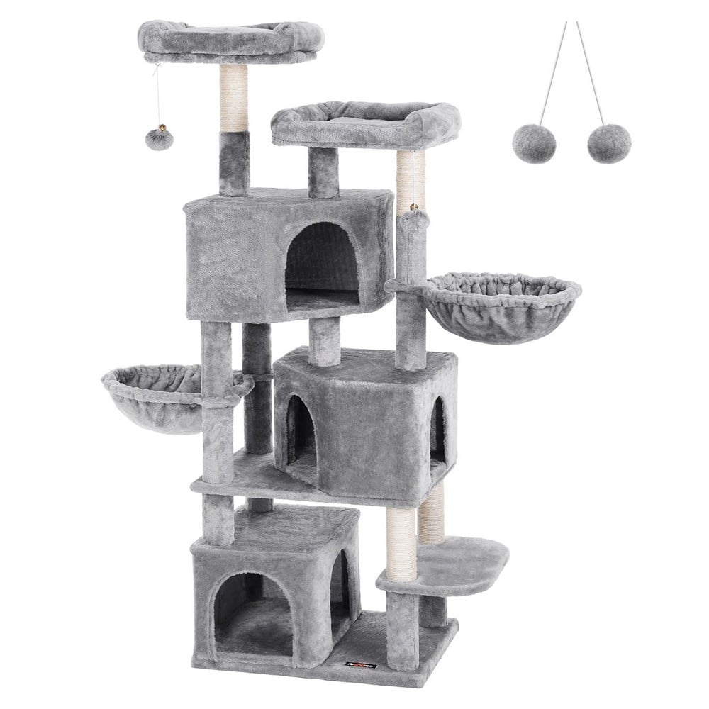 FEANDREA LARGE CAT TREE WITH 3 HOLES, 164 CM CAT T