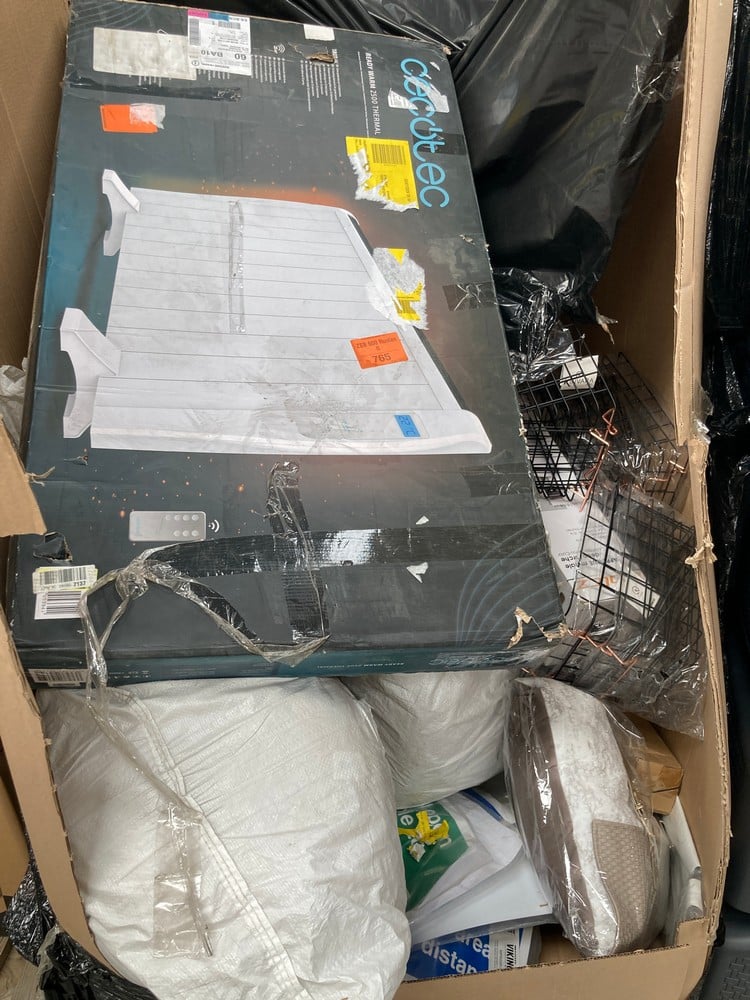 PALLET CONTAINING A VARIETY OF ITEMS, INCLUDING TH