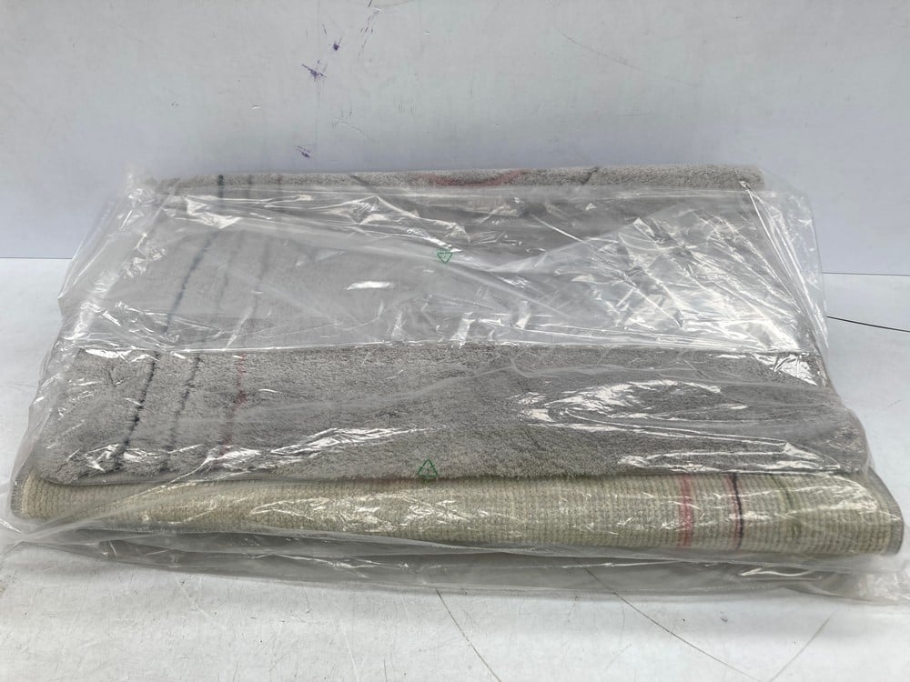 2 X BOLIA BATHROOM RUG 70X120 CM GREY