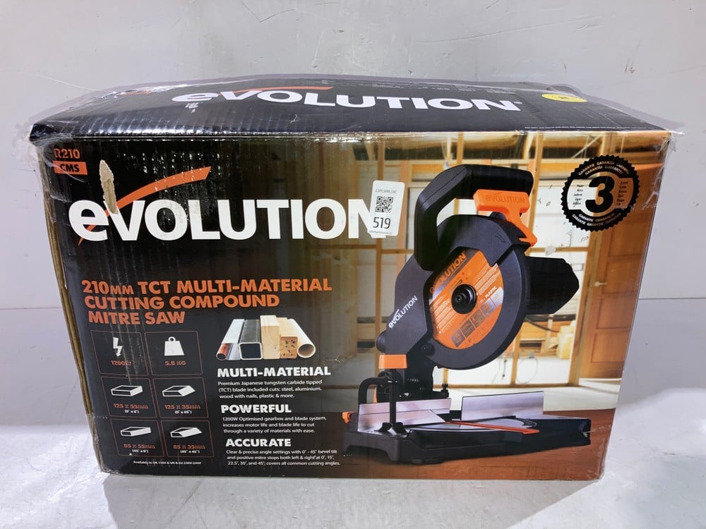 EVOLUTION POWER TOOLS R210CMS MULTIMATERIAL MITRE 
