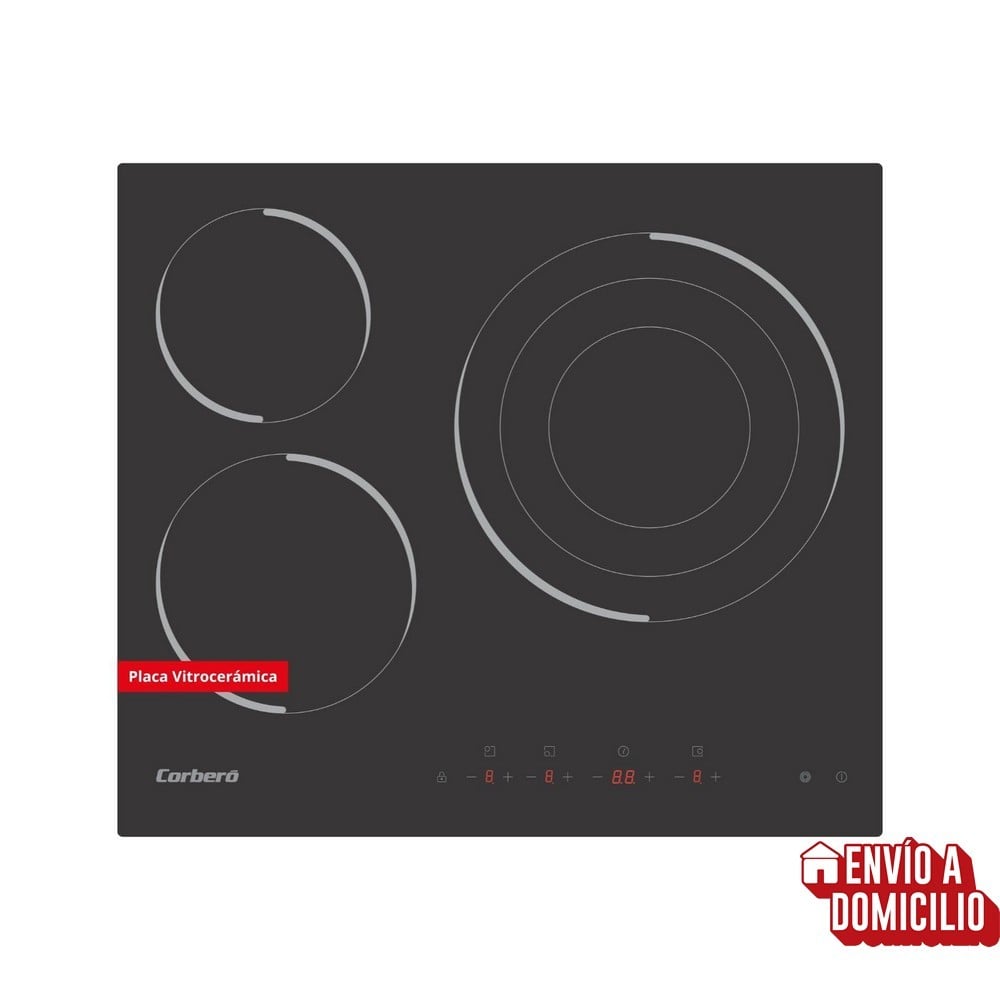 CORBERÓ - CERAMIC HOB | CCVM3574 | 3 ZONES | POWER