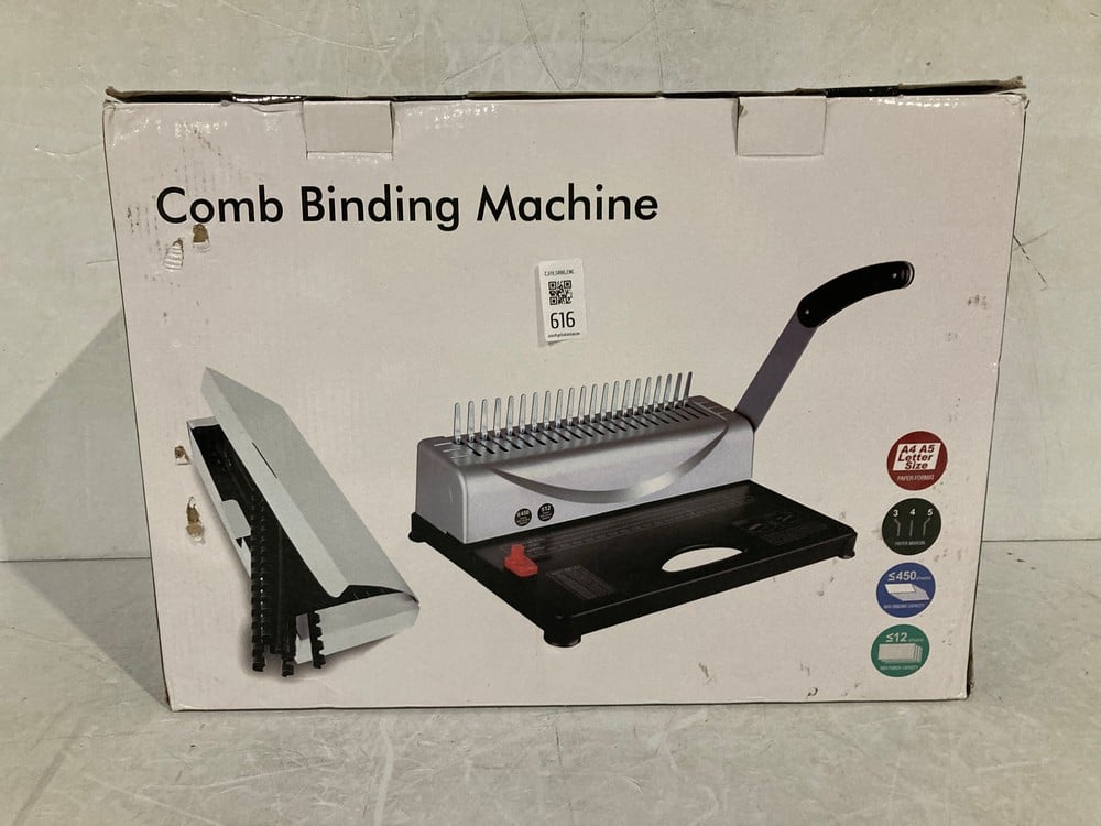MAKEASY A4/A5 BINDING MACHINE, COMB BINDING WITH 1