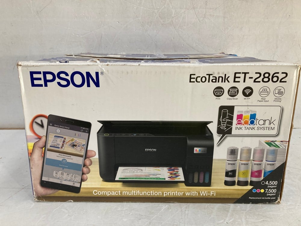 EPSON ECOTANK ET-2862 A4 MULTIFUNCTION PRINTER WIT