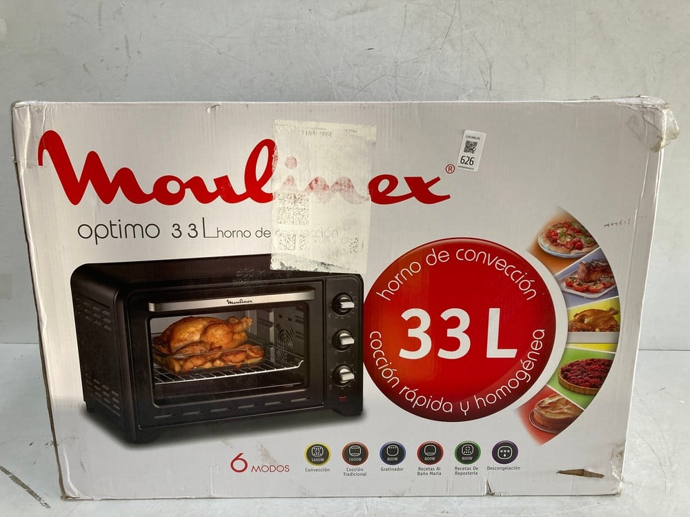 MOULINEX OPTIMO OX4648 – 33 L CONVECTION OVEN, 6 C