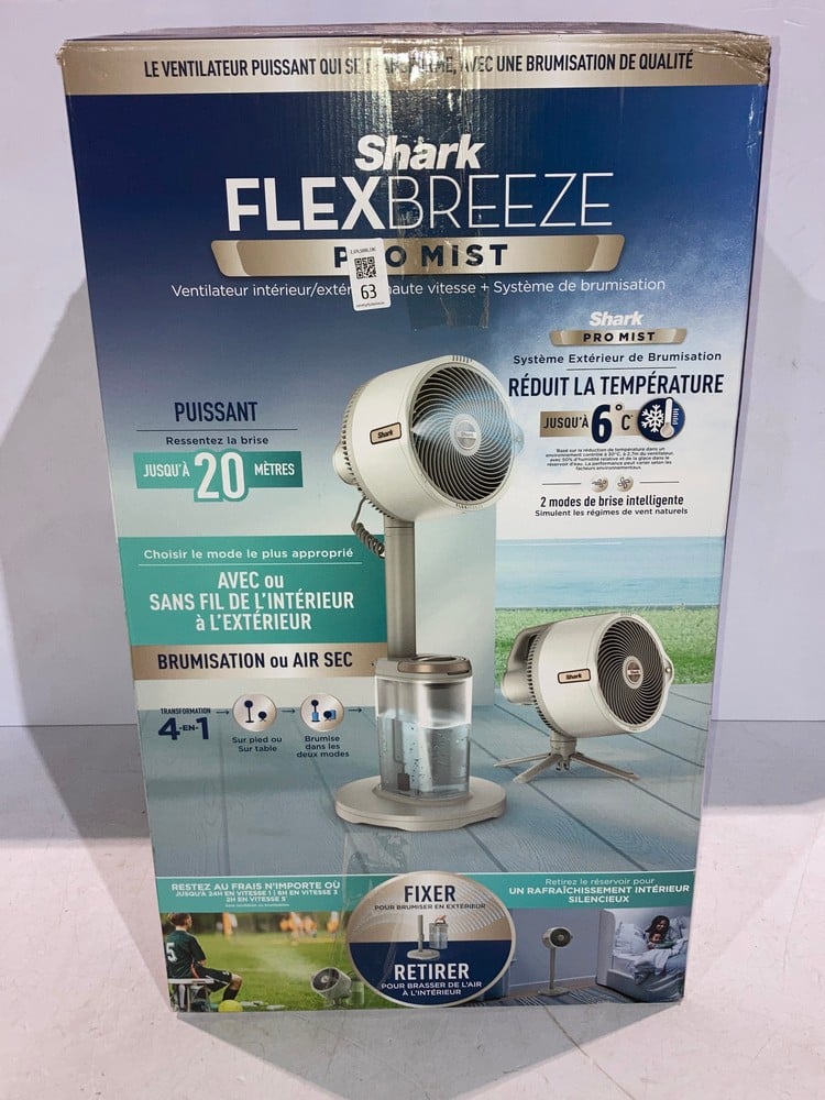 SHARK FLEXBREEZE PRO MIST CORDLESS FAN FOR INDOOR 