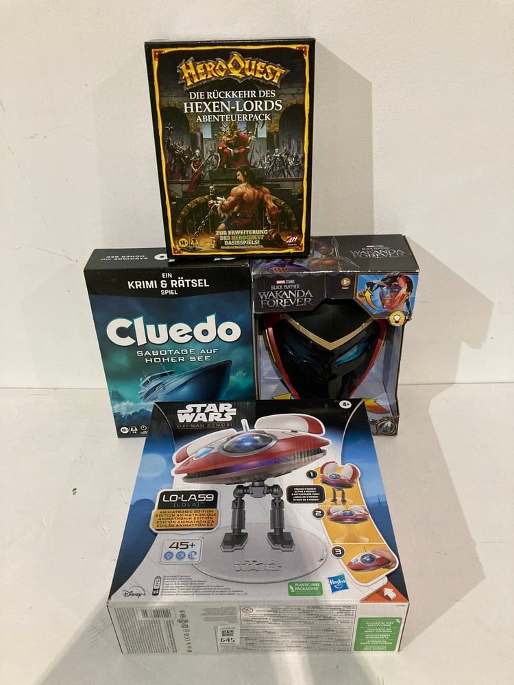 4 X A VARIETY OF GAMES AND TOYS, INCLUDING THE MAR