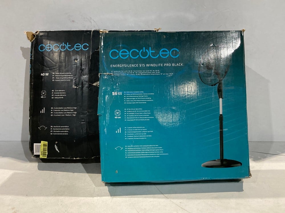 2 X CECOTEC FANS, INCLUDING THE ENERGYSILENCE 515 