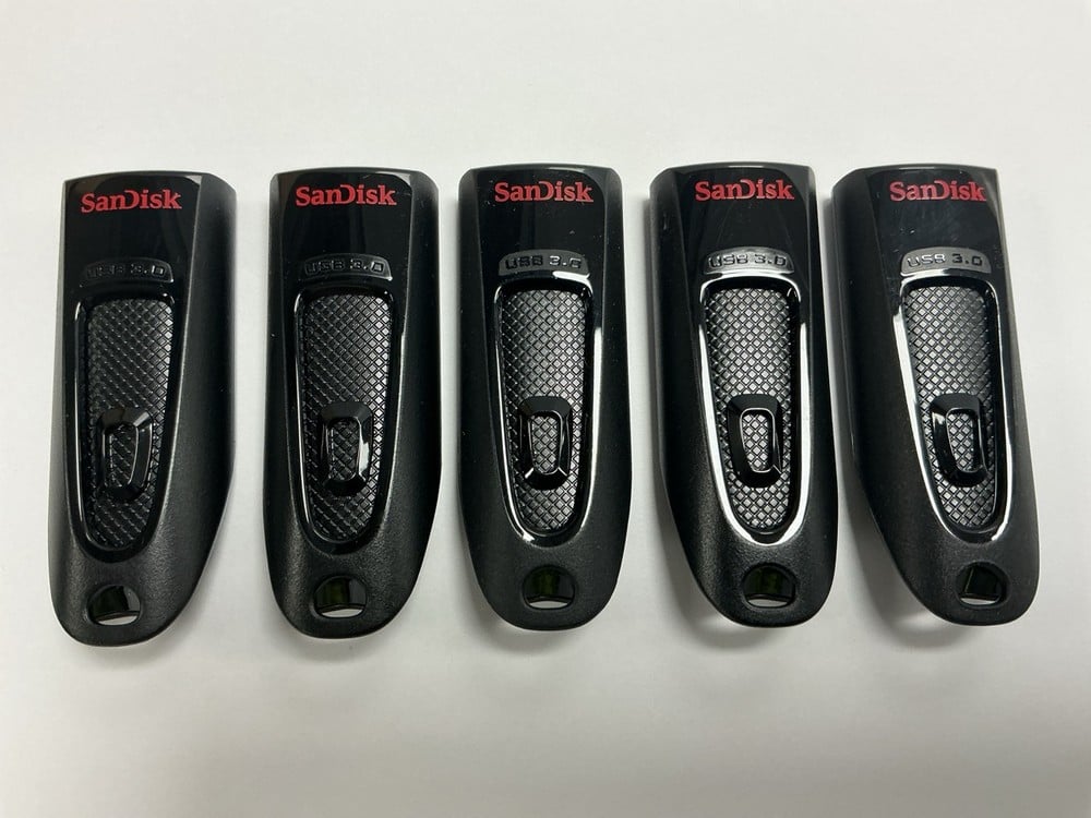 5 X SANDISK ULTRA USB 3.0 128 GB (ORIGINAL RRP: €1