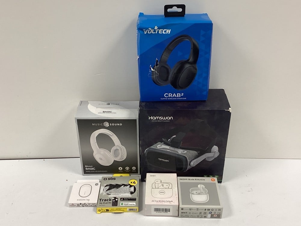 A RANGE OF TECHNOLOGY ITEMS, INCLUDING THE XIAOMI 