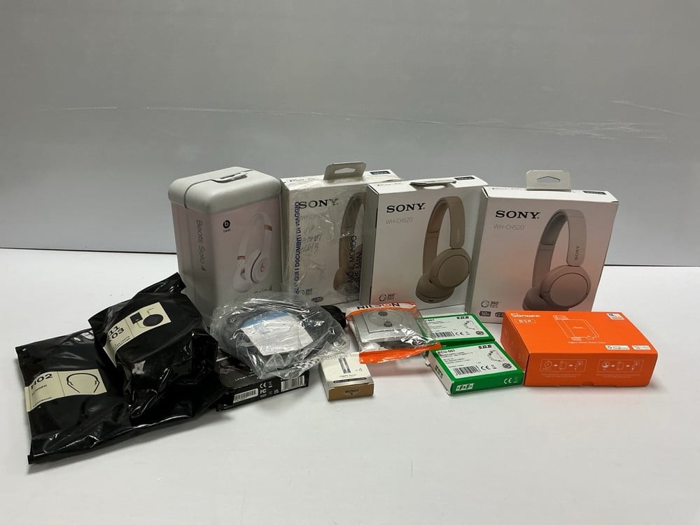 VARIOUS TECHNOLOGY ITEMS, INCLUDING THE SONY WH-CH