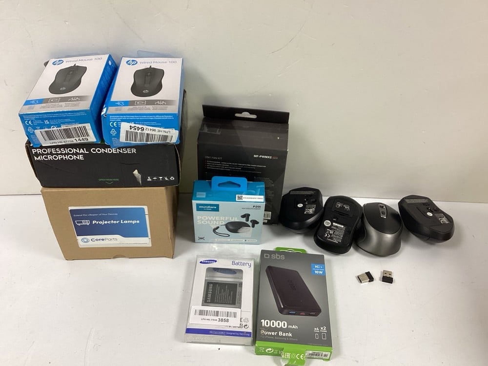 A VARIETY OF TECHNOLOGY ITEMS, INCLUDING A GENERIC