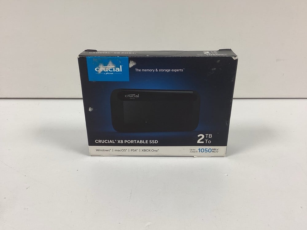 CRUCIAL X8 2 TB PORTABLE SSD (ORIGINAL RECOMMENDED