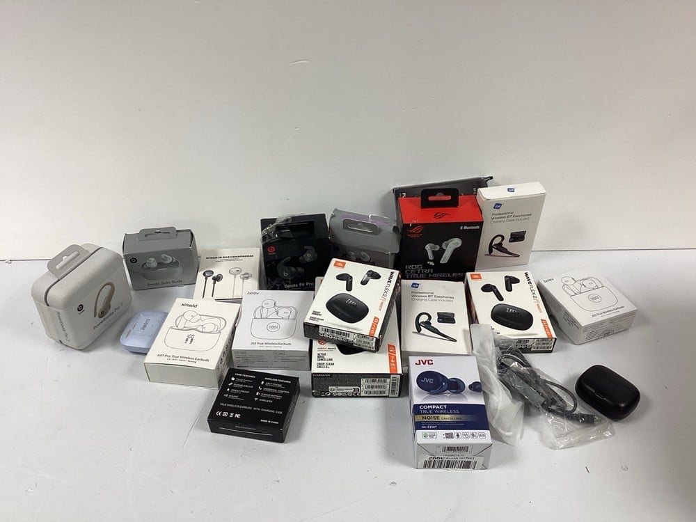 A RANGE OF TECHNOLOGY ITEMS, INCLUDING BEATS FIT P