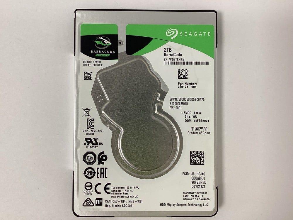 SEAGATE BARRACUDA 2 TB INTERNAL HARD DRIVE (ORIGIN