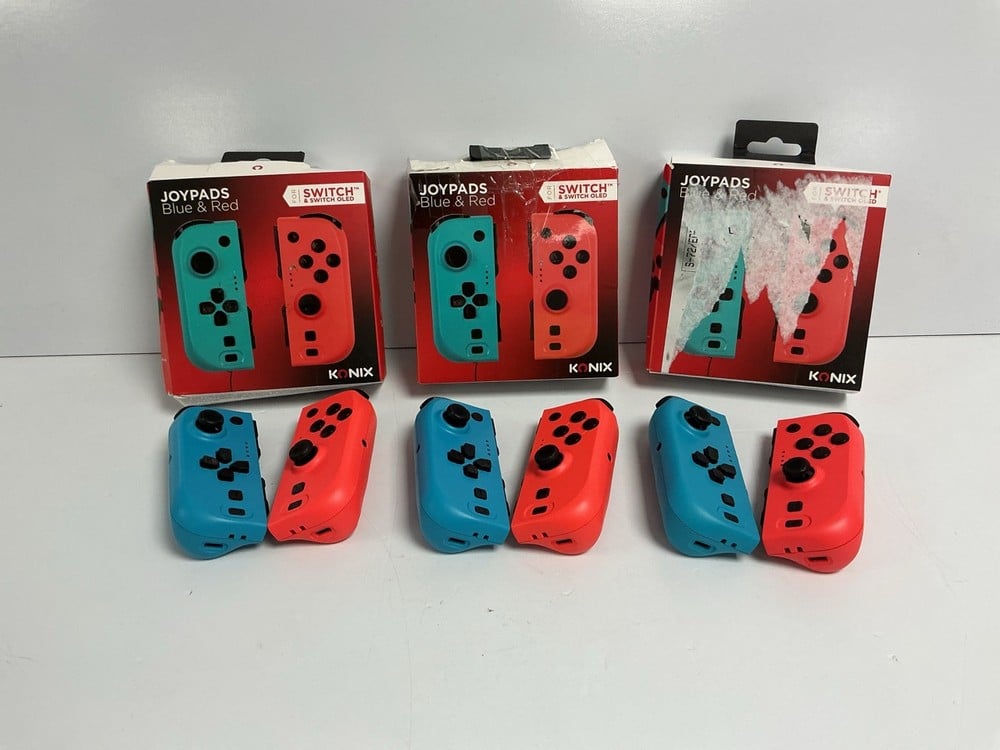 3 X KONIXS JOYPADS COMPATIBLE WITH NINTENDO SWITCH