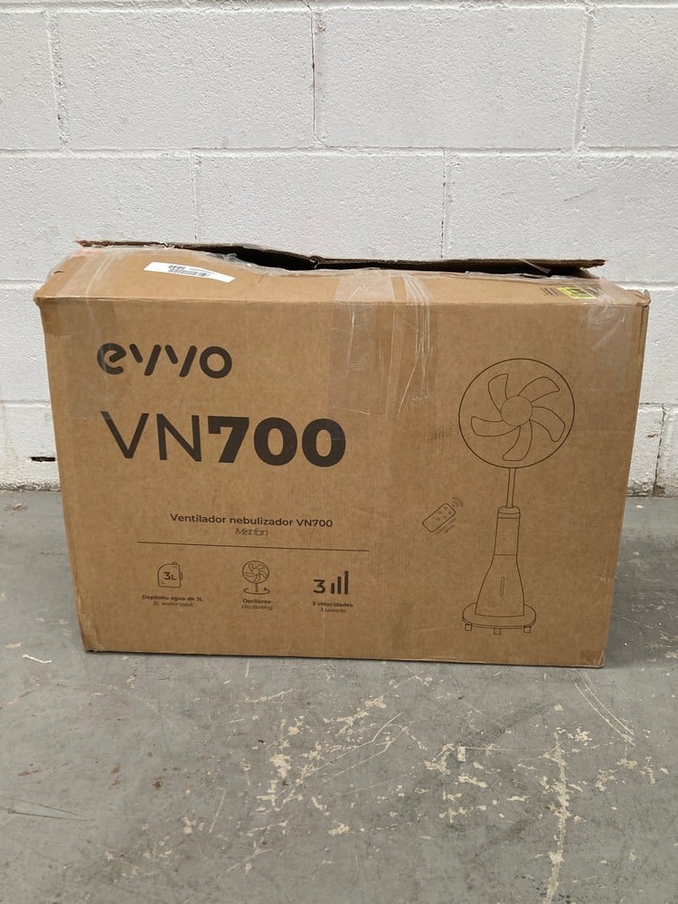 EVVO WATER MIST AND FINE MIST FAN, 3 SMART MODES, 