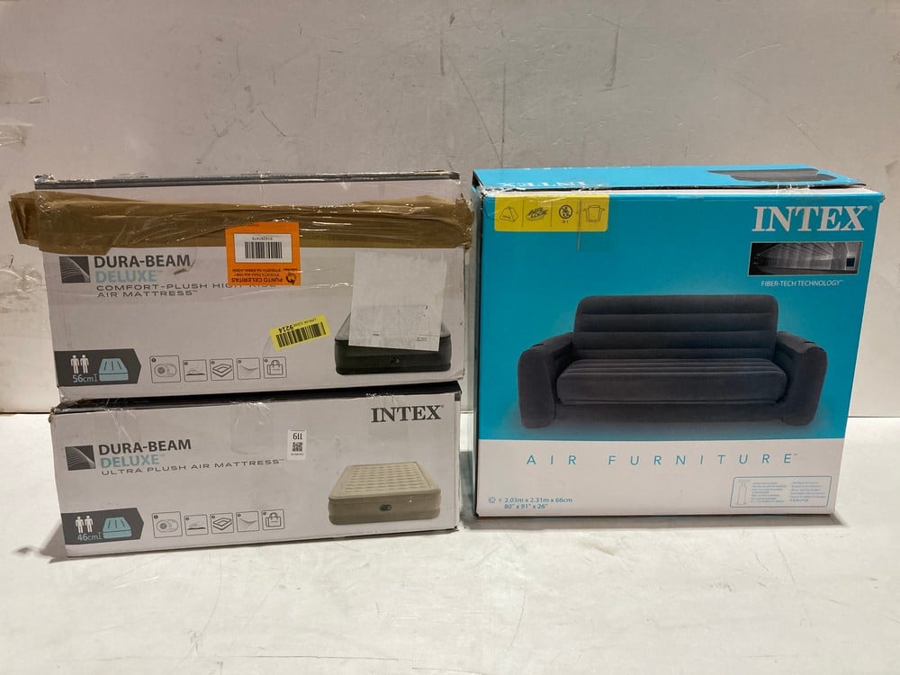3 X INTEX MISCELLANEOUS ITEMS, INCLUDING AN INFLAT