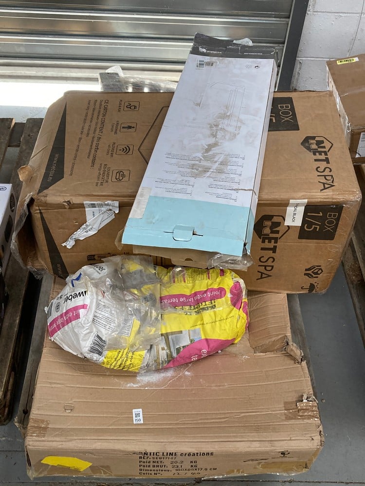 PALLET CONTAINING A VARIETY OF ITEMS, INCLUDING N 