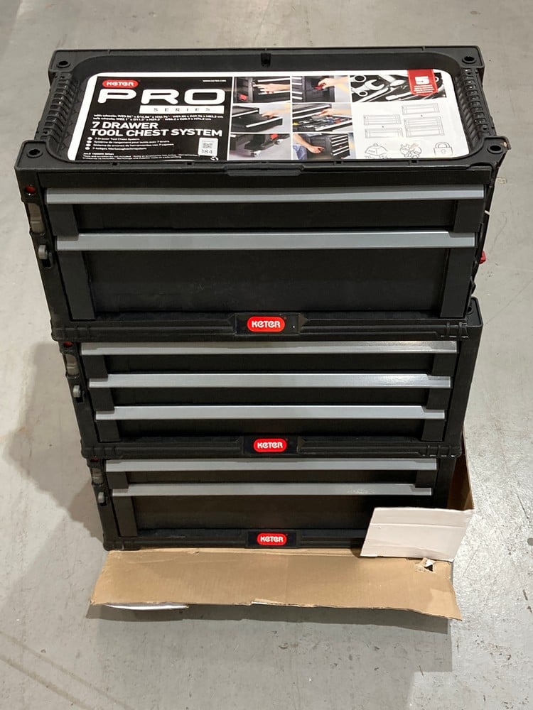 KETER – TOOL TROLLEY WITH 7 DRAWERS, 59.85 × 37.76