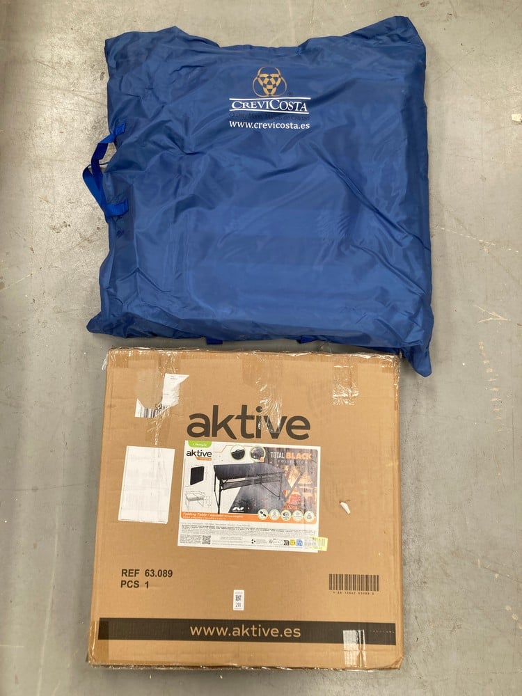 2 X ASSORTED ITEMS INCLUDING AKTIVE FOLDING TABLE,