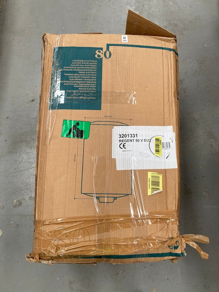 REGENT – 80-LITRE ELECTRIC WATER HEATER, SAFE AND 