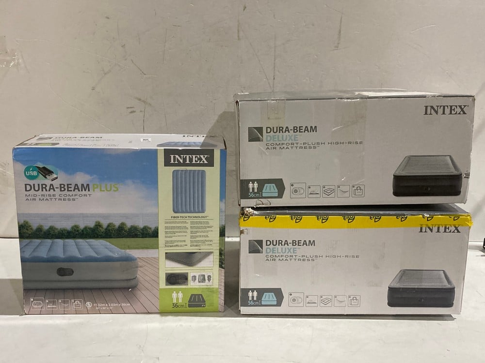 3 X INTEX MISCELLANEOUS ITEMS, INCLUDING A DOUBLE 