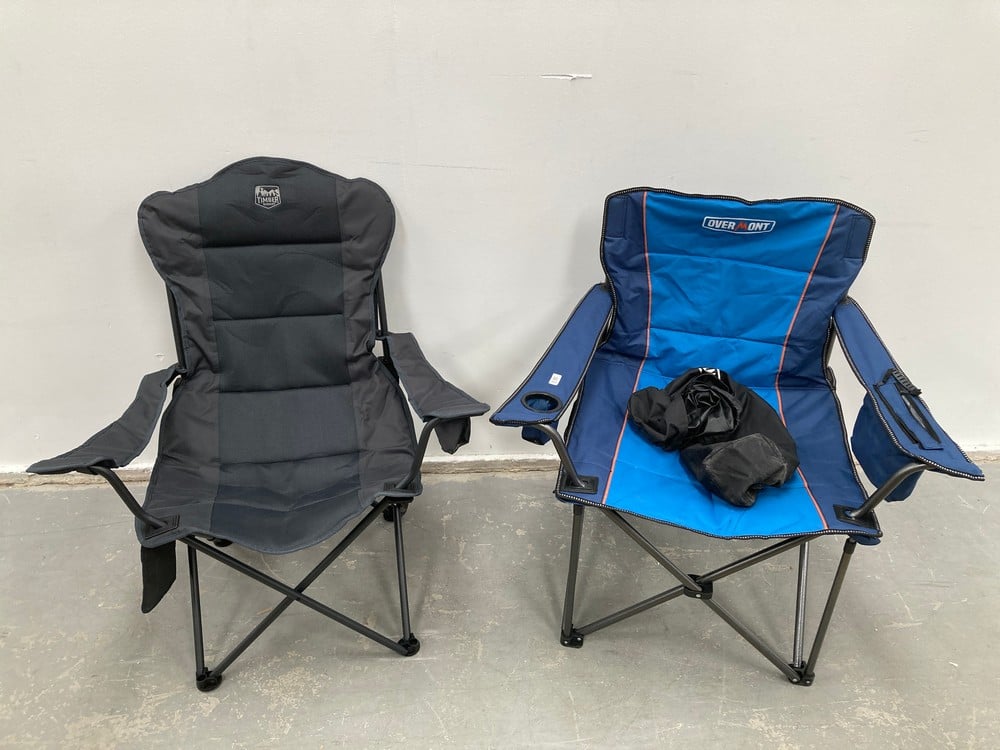 2 X A RANGE OF CHAIRS INCLUDING THE OVERMONT FOLDI