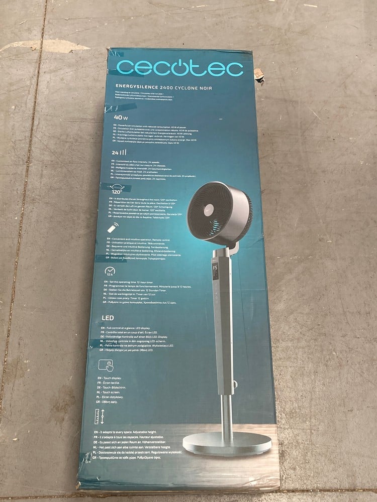 CECOTEC ENERGYSILENCE 2400 CYCLONE NOIR FLOOR-STAN