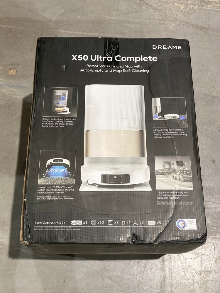 DREAME X50 ULTRA COMPLETE ROBOT VACUUM AND MOP, 20