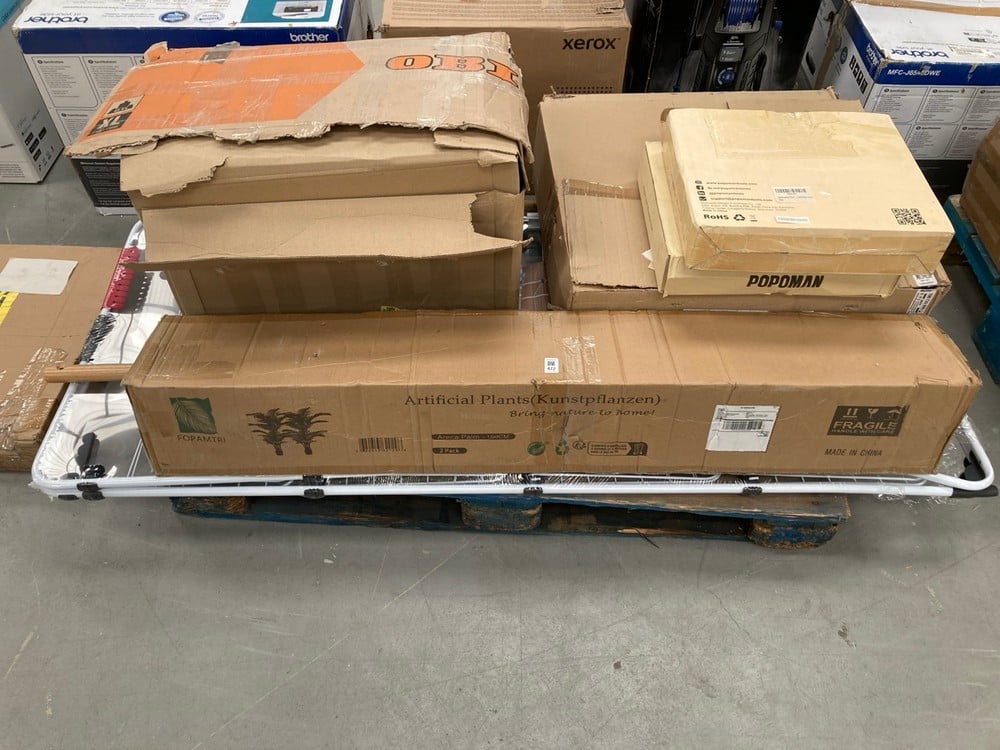PALLET CONTAINING A VARIETY OF ITEMS, INCLUDING A 