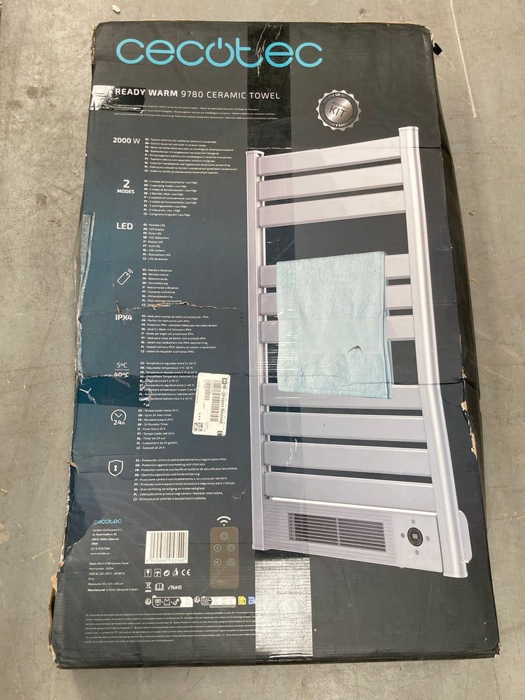CECOTEC READY WARM 9780 LOW-POWER ELECTRIC TOWEL R