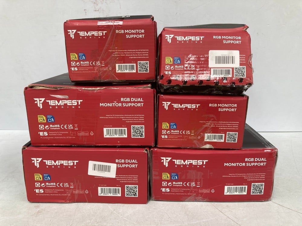 6 X TEMPEST PRODUCTS, INCLUDING THE TEMPEST DESK M