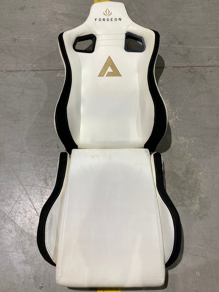 WHITE FORGEON GAMING CHAIR (DIRTY) (MAY BE INCOMPL