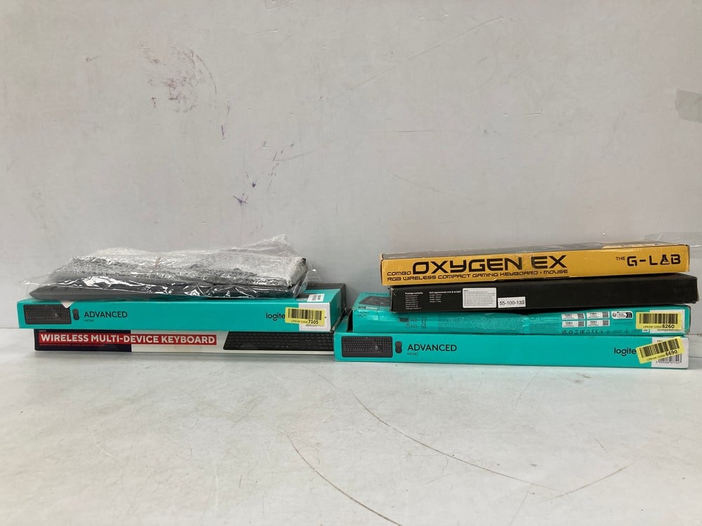 8 X A VARIETY OF KEYBOARDS FROM VARIOUS BRANDS AND
