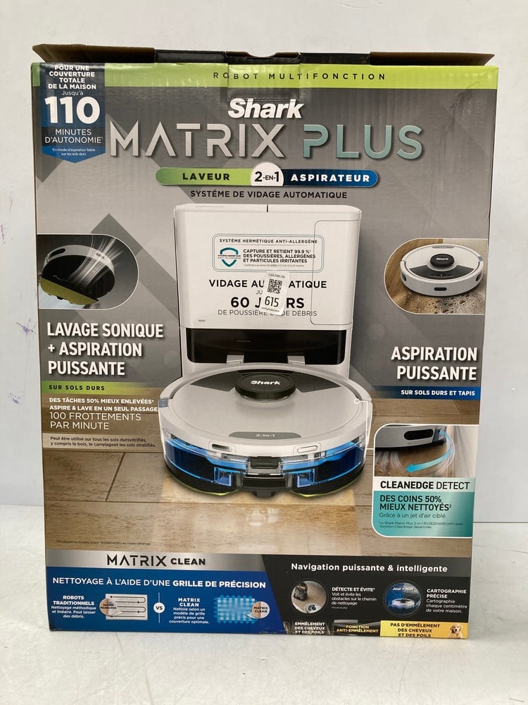 SHARK MATRIX PLUS 2-IN-1 ROBOT VACUUM AND MOP, SEL