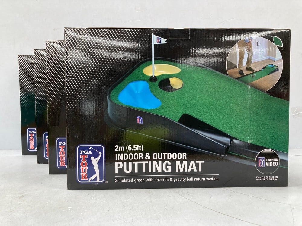 4 X PGA TOUR INDOOR AND OUTDOOR GOLF MAT