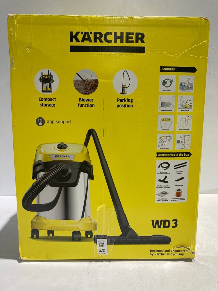 KÄRCHER, WD 3 S V-17/4/20 WET AND DRY VACUUM CLEAN