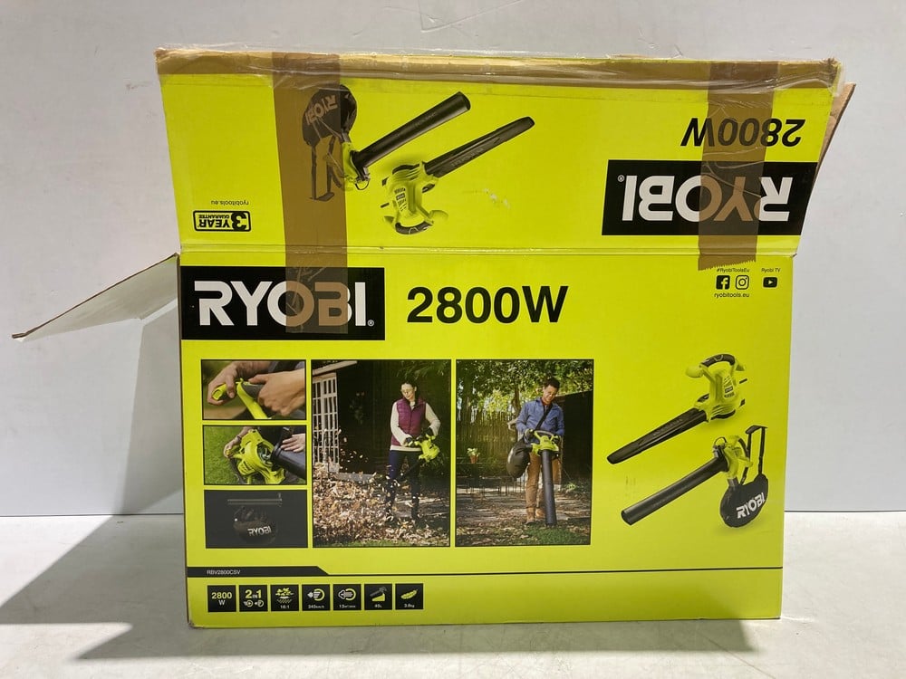 RYOBI - 2800W 2-IN-1 BLOWER, VACUUM AND SHREDDER -