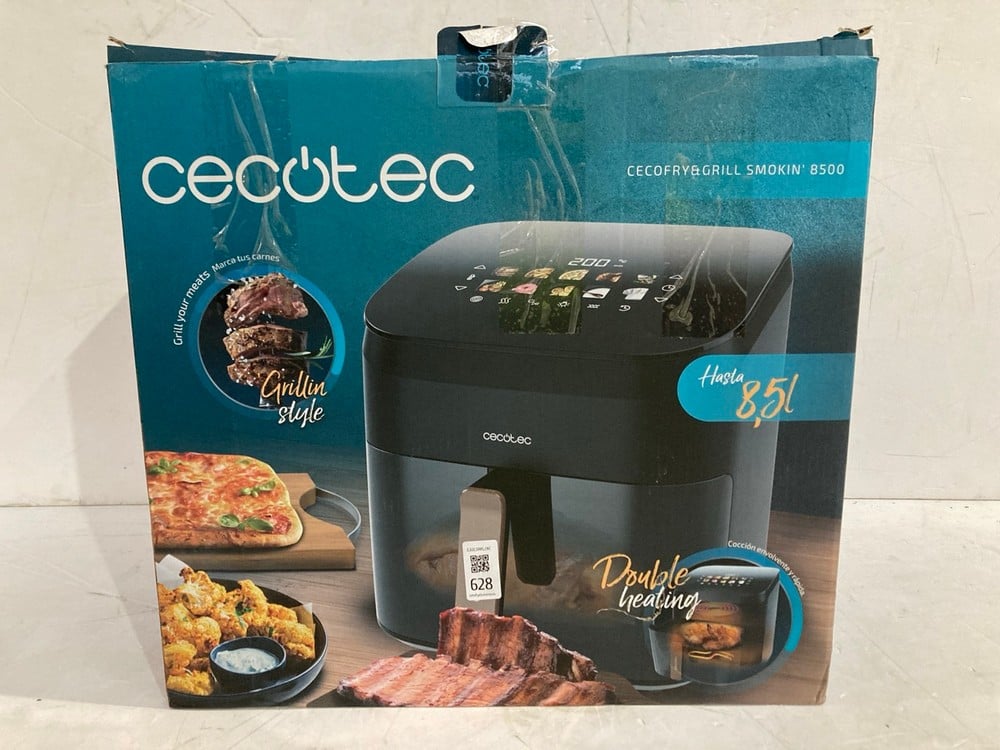 CECOTEC 8.5L AIR FRYER WITH DOUBLE GRILL AND SMOKE