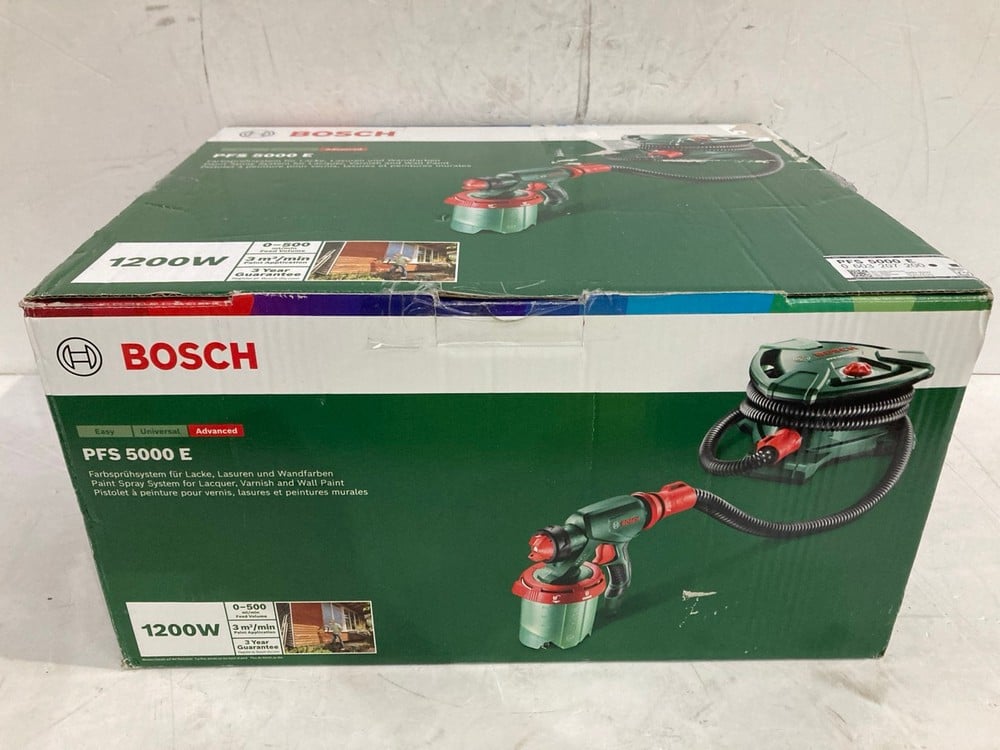 BOSCH PFS 5000 E PAINT SPRAY SYSTEM (1200 W, 2 × 1