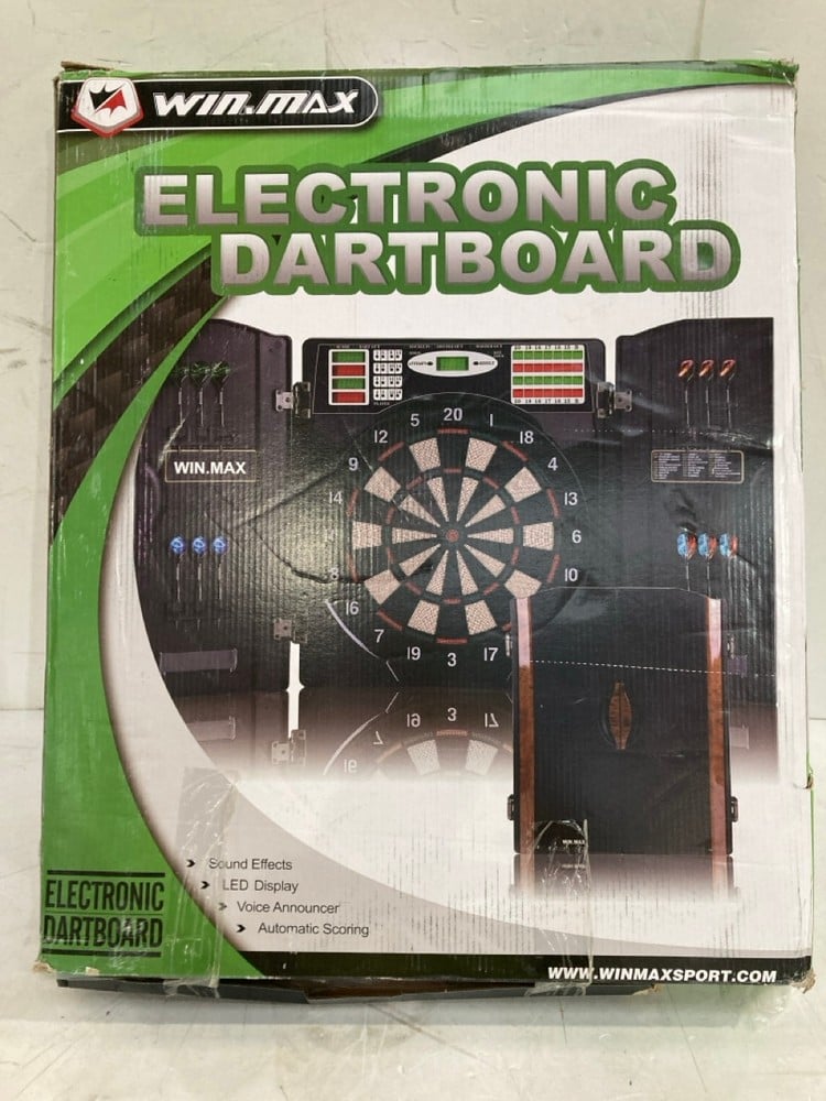 WIN.MAX PROFESSIONAL ELECTRONIC DARTBOARD WITH 65 
