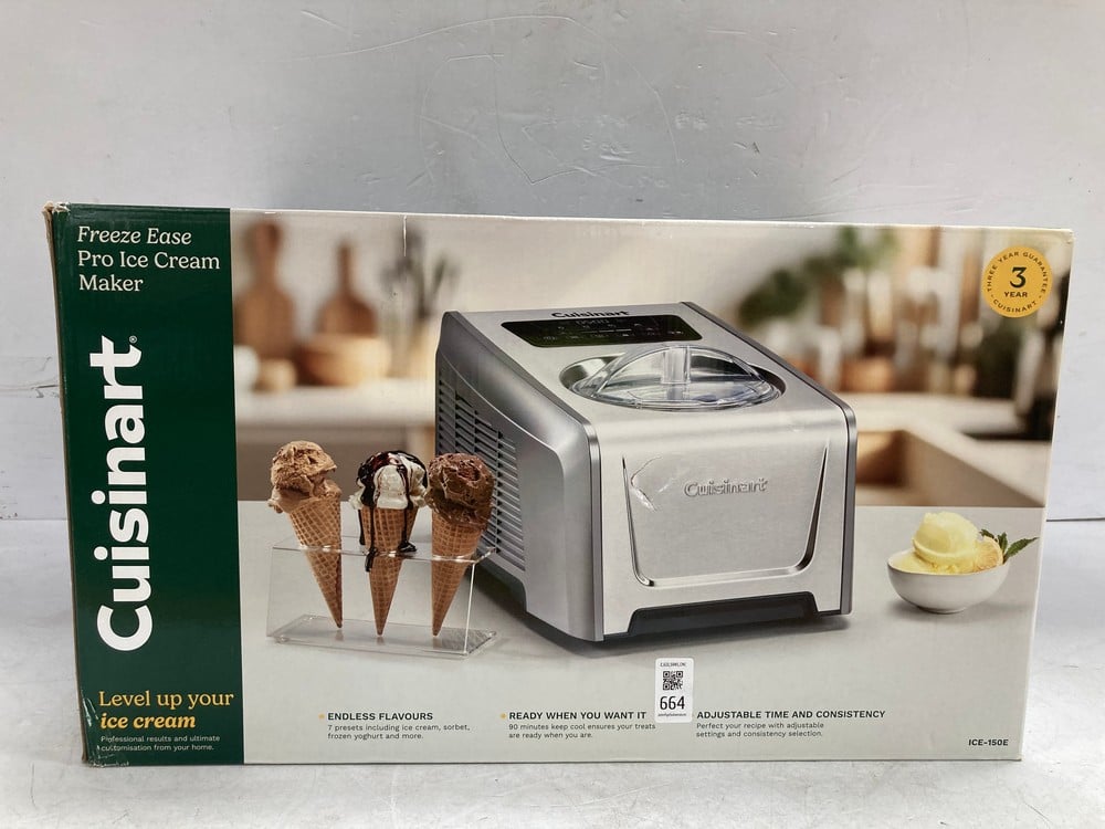 CUISINART FREEZE EASE PRO COMPRESSOR ICE CREAM MAK