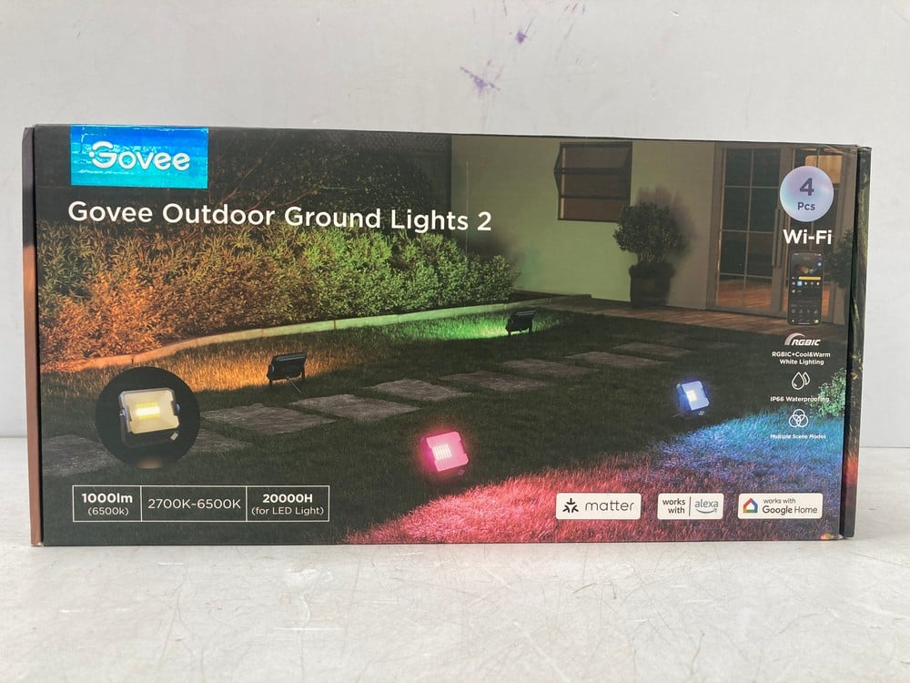 GOVEE OUTDOOR LED SPOTLIGHTS 2, RGBIC OUTDOOR SPOT
