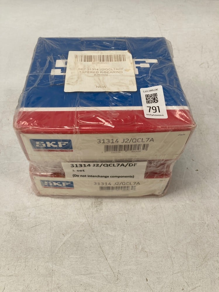 2 X SKF 31314 J2/QCL7A – TAPERED RADIAL ROLLER BEA